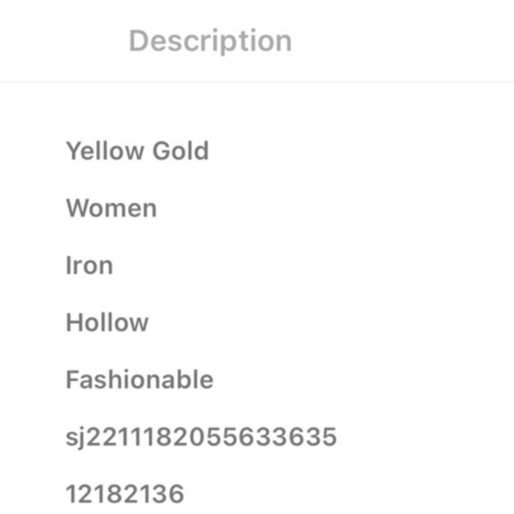 Hollow Out Gold Cuff Bangle Bracelet - NWT - Picture 5 of 6